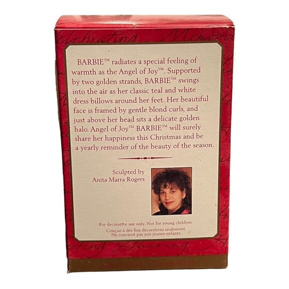Hallmark Keepsake Ornament Barbie Angel of Joy 2000 Mattel - Picture 7 of 8